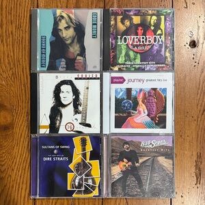 Classic Rock CDs Eddie Money Loverboy Billy Squire Journey Dire Straits Seger